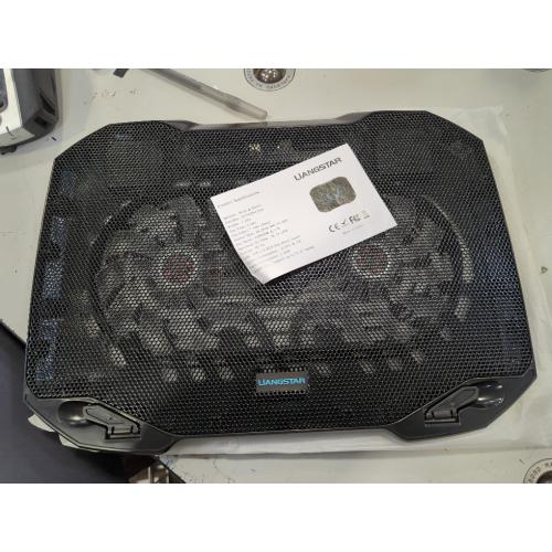 Black 11-15.6 LIANGSTAR Laptop Cooling Pad, Gaming Laptop Cooler with 2 Quiet Big Fans, RGB 7 Color Light Change, Portable USB Laptop Stand 11 to 15.6 Inch, Slim and Easy Carry Working Study Outdoor Travel