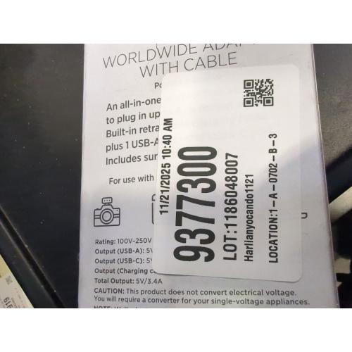 Travel Smart Does-It-All Adapter with Cables & USB-A & C Ports