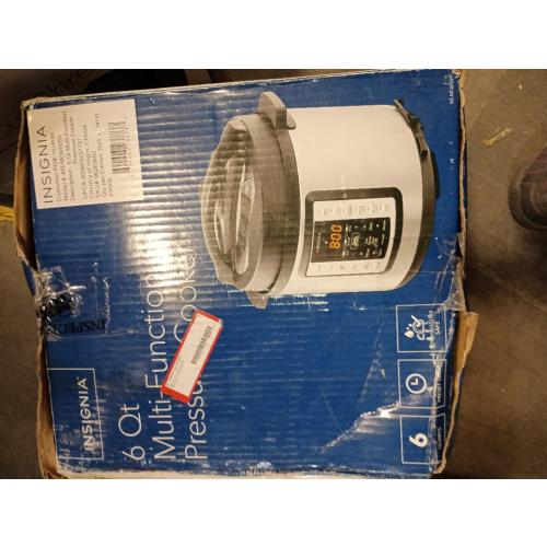 Insignia™ - 6qt Multi-Function Pressure Cooker - Stainless Steel