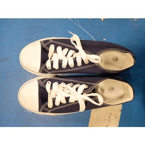 Adokoo Canvas Tennis Shoes for Women Low Top Casual White Black Sneakers for Women Lace Up Fashion Comfortable Walking Shoes