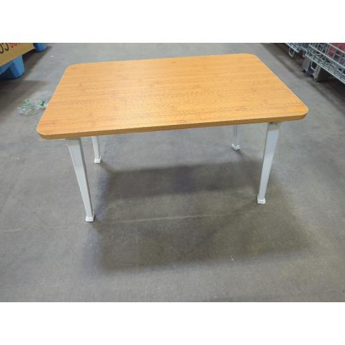 Folding Lap Desk for Bed, 23.6 Inch Portable Laptop Stand for Couch, Bed & Floor | Bed Tray Table for Eating, Writing, Reading | Foldable Sturdy Laptop Desk for Adults, Oak