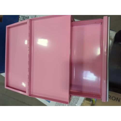 Kobalt Mini 10.83-in W x 5.91-in H x 5.91-in D 2-Drawer Pink Steel Tool Box