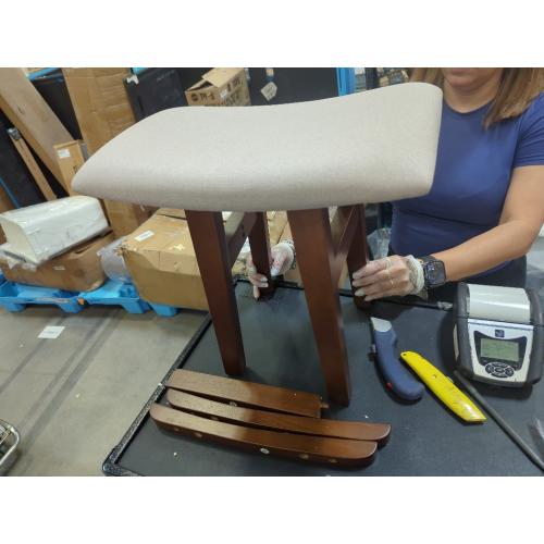 Shoe Stool Foot Stool Upholstered Footrest Wooden Retro n Dust-Proof Hallway Stand Chair Bench Line