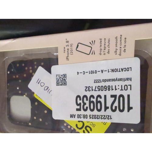 kate spade new york Protective Hardshell Case (1-PC Comold) for iPhone 11 Pro, Soft Touch Disco Dots Black/Gold/Crystal Gems/Pearls