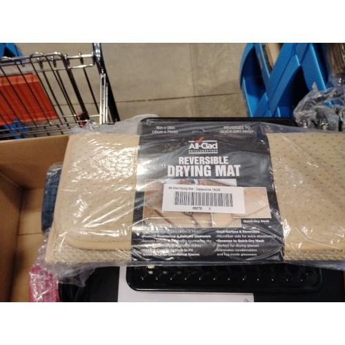 All-Clad Premium Reversible Dish Drying Mat for Kitchen: 16 x 28 Ultra-Absorbent, Long-Lasting, No Condensation, and Oversized for Large Pots and Pans - 3Pack, Cappuccino