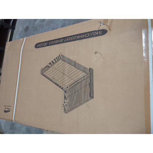 Dunwoody Upholstered Wingback Queen Size Platform Bed,Gray