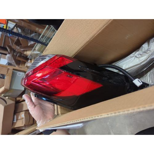 LED Tail Lights Taillights Assembly for 2019-2021 Toyota RAV4 Outer Left, Red Rear Brake Signal Plate Tail Lamp Replacement With Bulb and Harness 2020 19 20 21, Outer Left Driver Side