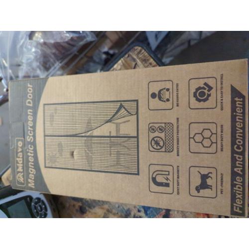 Magnetic Screen Door - Fits Door Opening 36 x 82 in, Actual Screen Size 38x83, Hands Free Mesh Partition,Heavy Duty Curtain Keeps Bugs Out, Frame Hook & Loop, Pet and Kid Friendly