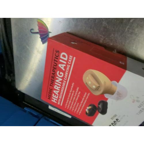 Medic Therapeutics Invisible Fit Hearing Aids W/Charging Case Beige