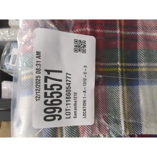 Comfort Spaces Cotton Flannel Sheets Cal King Size, Ultra Soft Flannel Sheet Set with 14 Elastic Pocket Fits up to 16 Mattress, Plain Print Warm Flannel Bedding, Scottish Plaid Red 4 Piece