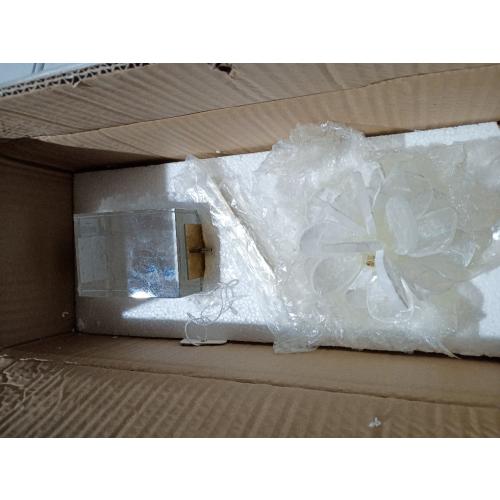 Oakden Crystal and Metal Abstract Sculpture  - Size: 8 H x 4 W x 4 D