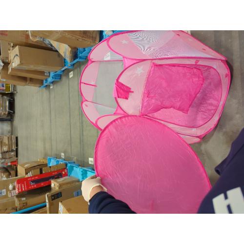 Pop Up Princess Tent with Star Light, Toys for 1 2 3 Year Old Girl Birthday Gift, Baby Girl Toys, Ball Pit for 12-18 Months Toddler Gift, Easy to Pop Up and Assemble(Pink)