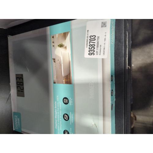 Thinner Glass Weight Scale Silver