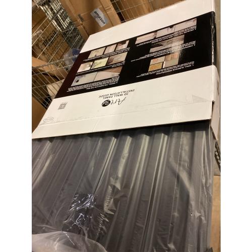 Art3d Slat Wall Panel, 3D Fluted Textured Panel 12-Tile 19.7 x 19.7in. - Cover 32 Sq.Ft., Black