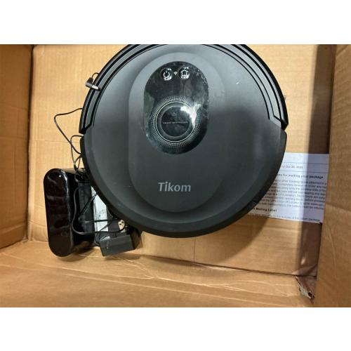 Used and missing parts Tikom Robot Vacuum and Mop Combo, 5000Pa Robotic Vacuum Cleaner, 150 Min Max, App & Remote Control, Ideal for Hard Floor, Carpet, Pet Hair, Self-Charge(G8000 Max)