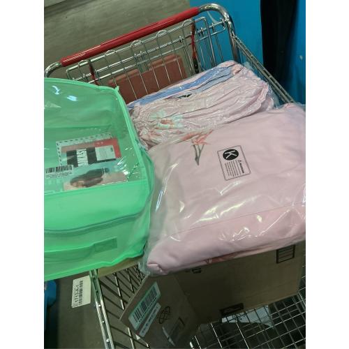 AIKASY Pink and Light Purple King Comforter Set with Sheets,Bed in a Bag 7-Pieces,Branches and Flowers Printing Design,Ultra Soft Down Alternative All Season Bedding Set(King,Blossom Stem)