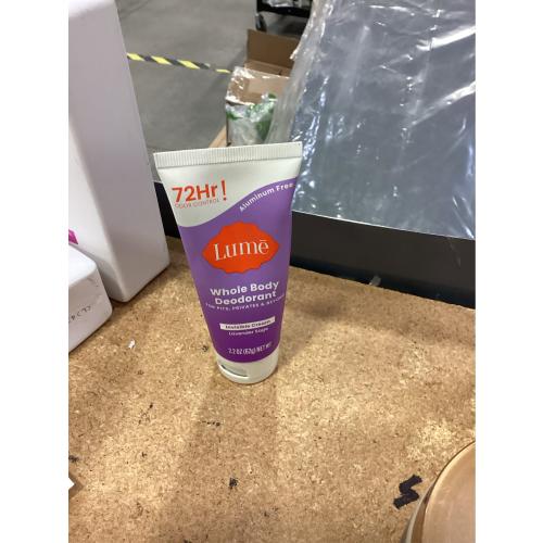 Lume Whole Body Women's Deodorant - Invisible Cream Tube - Aluminum Free - Lavender Sage Scent 2 pack