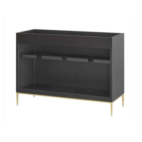 Modway - Awaken 48in Double or Single Sink Compatible (Not Included) Bathroom Vanity Cabinet in Black