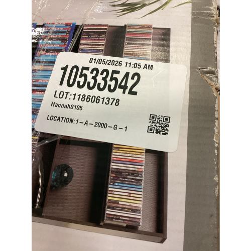 Elite Media Storage Cabinet Medium 609CD's/420DVD's/483 Blu-ray, Black