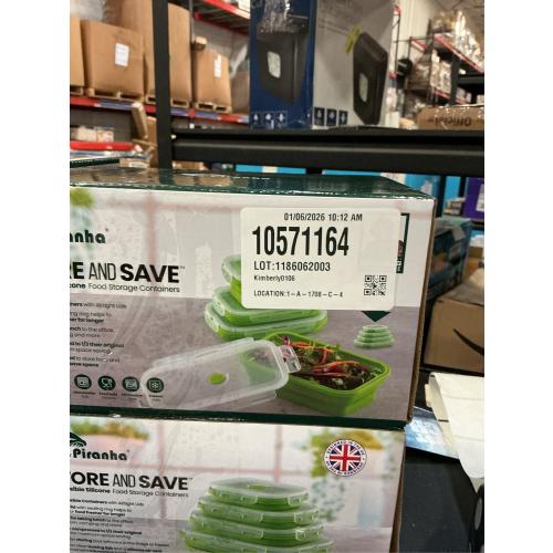 Collapsible Food Storage Containers | Silicone Food Storage Containers with Lids Stacking,8 Pack Travel Containers for Food, Collapsible Bowls with Lids, Foldable Storage Containers for Home Zorq