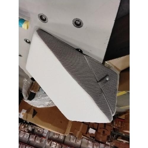 Sasttie Wedge Pillow for After Surgery, Adjustable Memory Foam Bed Wedge Pillow Headboard for Sleeping, Acid Reflux, Surgery Recovery, Neck & Back Support, White and Dark Grey