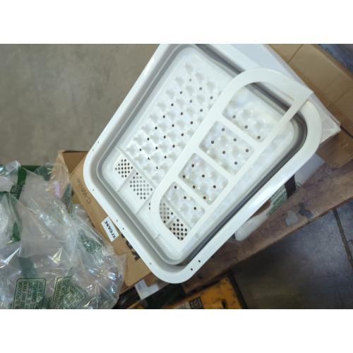 Foldable Dish Rack for Dinnerware Storage, Portable Bowl Spoon Chopsticks Organizer Drainer, Collapsible Dish Drying Rack Cutlery Storage