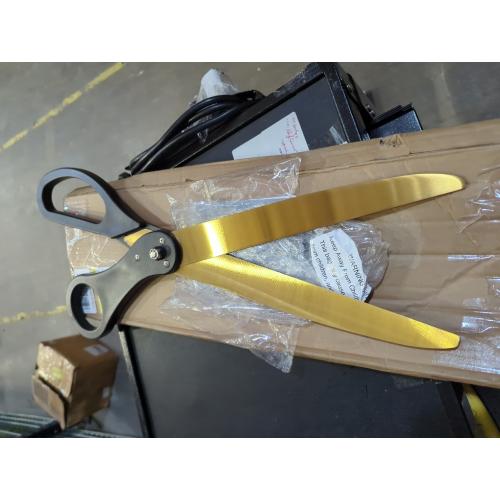 Black and gold 25 New Edition Black Big Scissors for Ribbon Cutting Ceremony Grand Opening Scissors for Cutting Ribbon 25 Inch