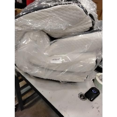 4 inch Twin Tri-Folding Memory Foam Mattress, Portable Trifold Mattress Topper with Washable Cover, Non-Slip Bottom for Camping, Guest Bed, 75x38x4