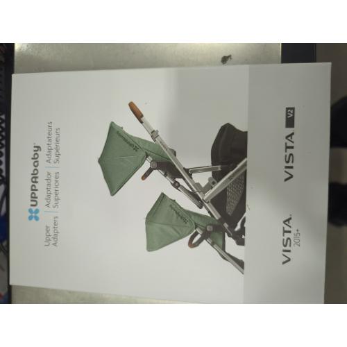 UPPAbaby Upper Adapter for Vista, Vista V2, and Vista V3 Strollers/ Compatible with Bassinet, Toddler Seat, Aria, Mesa V2, or Mesa Max Infant Car Seats / Quick   Secure Attachment / 1 Set