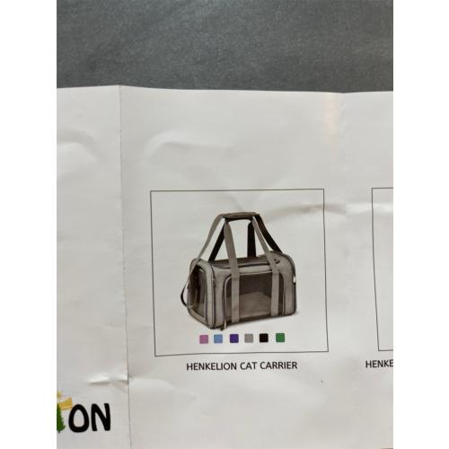 Henkelion Cat Carriers Dog Carrier Pet Carrier for Small / Medium Cats Dogs Puppies (Up To 15lbs), TSA Airline Approved Small Dog Carrier Soft Sided, Collapsible Waterproof Travel Puppy Carrier -Black