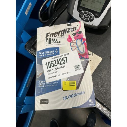 Energizer - UE10015PQ Ultimate Lithium 10,000mAh 18W Fast Charge Portable Charger/Power Bank QC 3.0 & PD 3.0 for Apple, Android & USB Devices - Gray