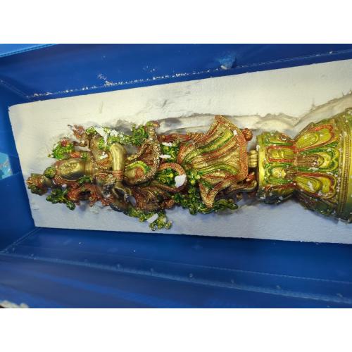 eSplanade - Brass Radha Krishna Idol Statue Sculpture - Big Size (21) (Radha Coloured)