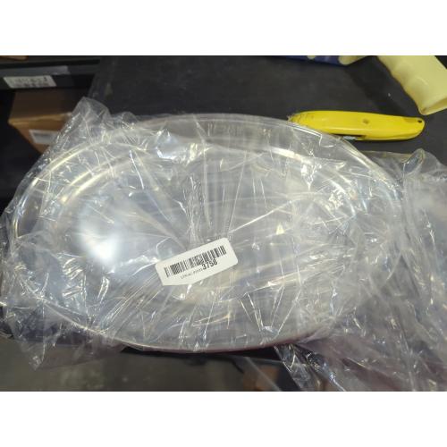 Size 14  Stainless Steel Oval Platter, Heavy Duty Mirror Polish Sizzling Platter Serving Tray Fish Plate for Steaming Fish Dessert Meat Sushi,