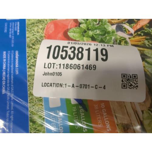 Coolaroo 2-Pack 5 Gallon Heavy Duty Plant/Vegetable/Herb/Fruit Breathable Fabric Grow Planter Pot Bags with Handles, Desert Sand