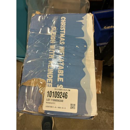 Christmas Blow Up Yard Decorations - 12 FT Christmas Inflatables Santa Sleigh and Reindeer Outdoor Decoration Built-in 13 Led Christmas Decorations Outdoor Inflatable for Yard Lawn Roof Xmas Party