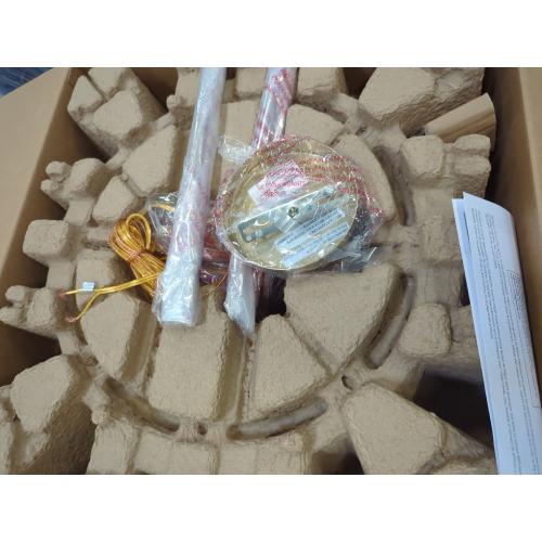 allen roth Chambers 1 -Light Brushed Gold Modern/contemporary Clear glass Dome Large Hanging Pendant light