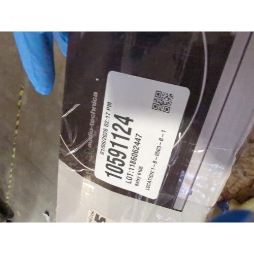 Audio-Technica At-LP60X-BW Fully Automatic Belt-Drive Stereo Turntable, Hi-Fi, 2 Speed, Dust Cover, Anti-Resonance, Die-Cast Aluminum Platter Brown