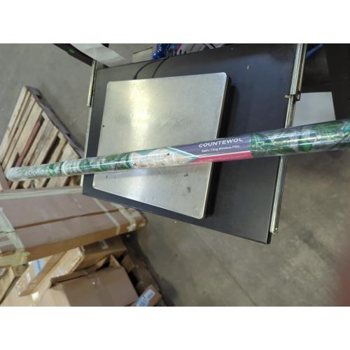 Window Privacy Film Stain Glass Window Film Rainbow Window Film Window clings Non-Adhesive Reusable Decorative for Room (Leaf Rainbow, 45.2 x 78.7 in)