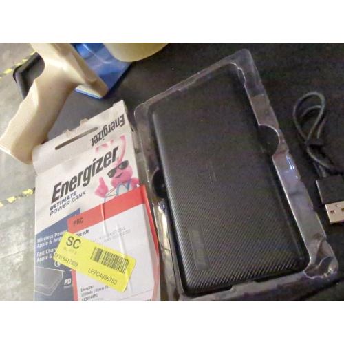 Energizer - Ultimate Lithium 20,000mAh 20W Qi Wireless Portable Charger/Power Bank QC 3.0 & PD 3.0 for Apple, Android, USB Devices - Black