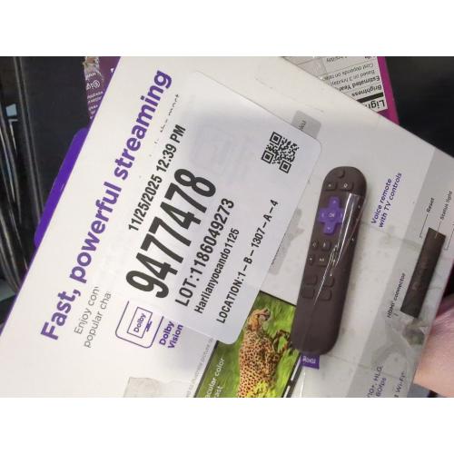 Roku Streaming Stick Plus 2025 - 4K & HDR Roku Streaming Device for TV with Voice Remote - Free & Live TV