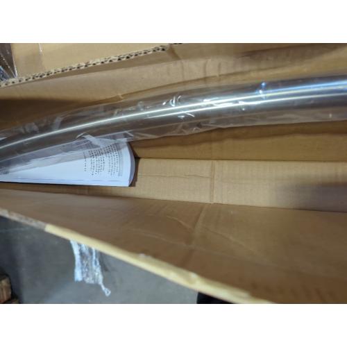 Adjustable Curved Shower Rod, 42-72 inches Extra Wide Shower Curtain Rod, Rust proof, Premium Stainless Steel, Curved Shower Curtain Rod for Bathroom, Need to Drill, Silver