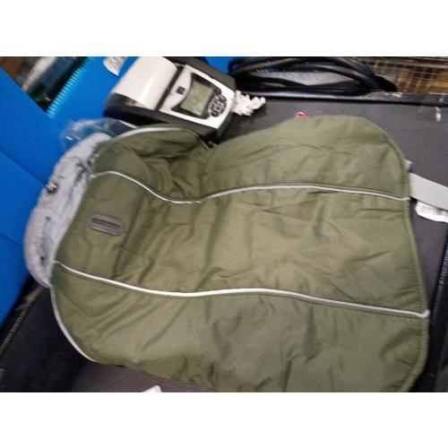 Lelepet Warm Dog Coat Reflective Fleece Vest Waterproof Dog Jacket with Adjustable Buckle Hook & Loop Windproof Cold Weather Coats for Dogs, Army Green, large