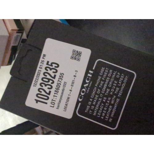 Coach Leather Slim Case for iPhone 12 mini Black