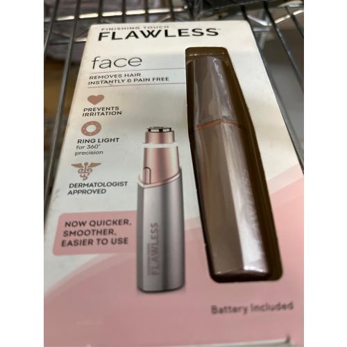 Finishing Touch Flawless Facial Hair Remover Electric Razor for Women - Coral