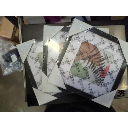 TWING 8x8 Picture Frames 3 Pack, Black 8x8 Frames Display Picture 5x5 with Mat, Square Family Picture Frame Tabletop or Wall Mounting, Ideal Gift for Mother's Day/Birthday Day