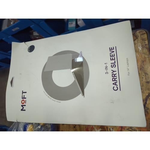 MOFT Laptop Carry Sleeve, 2-in-1 Laptop Bag & Stand for 14 MacBook Air/Pro & Dell/HP/Lenovo/Asus, Stylish Slim Computer Sleeve Bag with Expandable Storage for Computer Accessories, Night Black