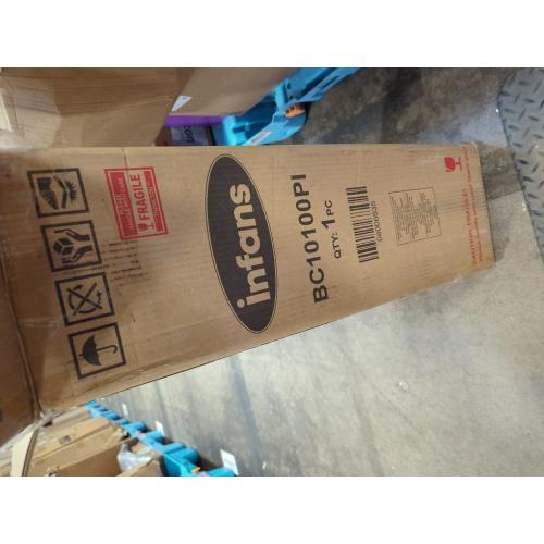 INFANS Baby Playpen with Removable Mesh & UV Canopy, 53 Portable Playhouse with Carry Bag, Dome, Padded Floor, Easy Folding Playard Activity Center (Light Pink)