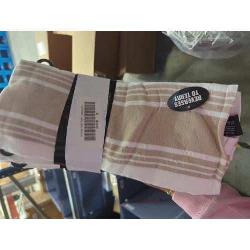 6Pack All-Clad Striped Dual Kitchen Towel in Cappuccino