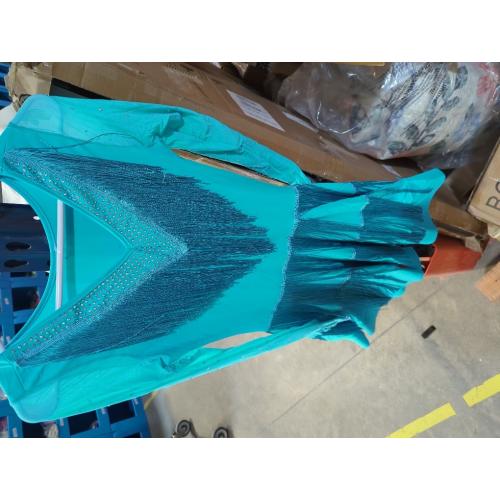 Danceand seay ...size L Women's Ballroom Tassel Latin Tango Salsa Dance Skirt Modern Waltz Cha Cha Rumba Dance Competition Costumes