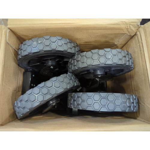 Black S2 Navatiee 140L Collapsible Folding Wagon, Large Capacity Foldable Wagon with Silent All-Terrain Wheels, Utility Grocery Cart for Camping Shopping Outdoor, Black